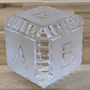 Waterford Crystal Alpha Cube Decorative Bloc